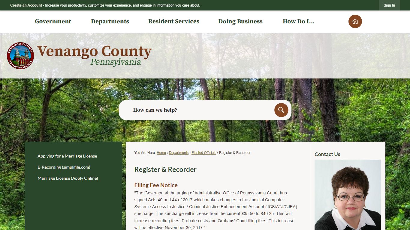 Register & Recorder | Venango County, PA